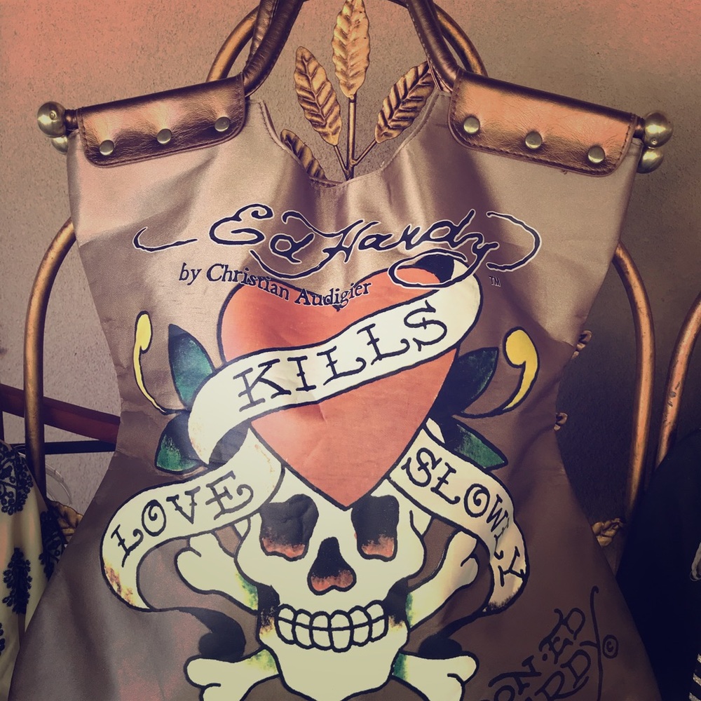 Ed Hardy Vinyl Tote Bag